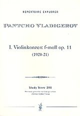 Pantcho Vladiguerov Notenblätter Konzert F-Moll Nr.1 op.11