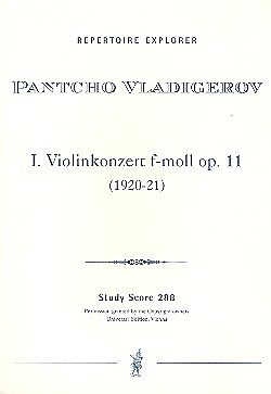 Pantcho Vladiguerov Notenblätter Konzert F-Moll Nr.1 op.11