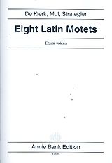  Notenblätter 8 Latin motets
