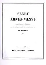 Josef Gruber Notenblätter St. Agnes-Messe op.62
