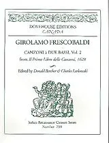 Girolamo Alessandro Frescobaldi Notenblätter Canzoni a 2 bassi Band 2