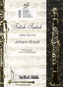 Johann (Vater) Strauss Notenblätter Tritsch-Tratsch-Polka op.214 für