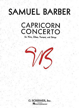 Samuel Barber Notenblätter Capricorn concerto for flute, oboe, trumpet and