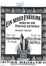  Notenblätter Ein neuer Frühling wird in die Heimat