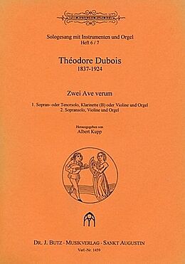 Francois Clement Théodore Dubois Notenblätter 2 Ave verum