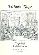 Filippo Ruge Notenblätter Capricci für Altblockflöte solo