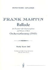 Frank Martin Notenblätter Ballade für Posaune (Tenorsaxophon)
