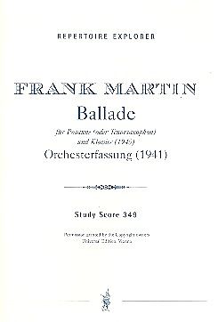 Frank Martin Notenblätter Ballade für Posaune (Tenorsaxophon)