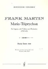 Frank Martin Notenblätter Maria Triptychon für Sopran