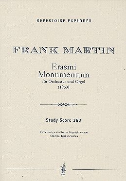 Frank Martin Notenblätter Erasmi Monumentum für