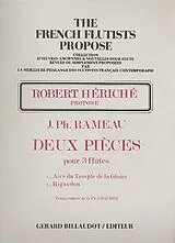 Jean Philippe Rameau Notenblätter 2 pièces pour 3 flûtes