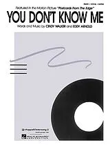  Notenblätter You dont know me