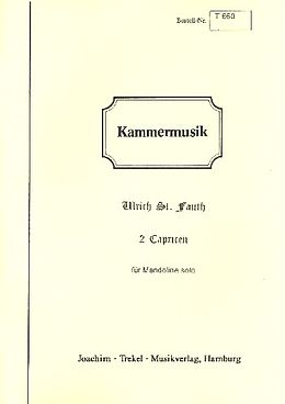 Ulrich St. Fauth Notenblätter 2 Capricen für Mandoline