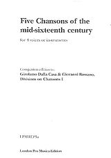  Notenblätter 5 Chansons of the mid-sixteenth Century