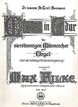 Max Filke Notenblätter Messe G-Dur op.80b für Männerchor
