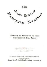 Julius Steffaro Notenblätter Plucking strings