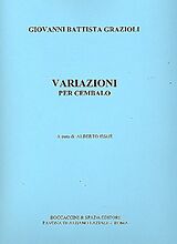 Giovanni Battista Grazioli Notenblätter Variazioni per cembalo