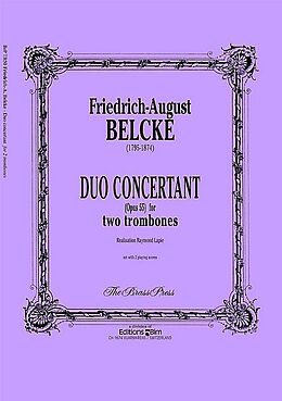 Friedrich August Belcke Notenblätter Duo concertant op.55