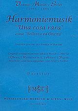 Vicente Martin y Soler Notenblätter Harmoniemusik Una cosa rara