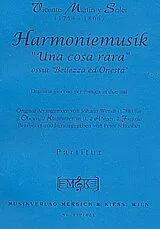 Vicente Martin y Soler Notenblätter Harmoniemusik Una cosa rara