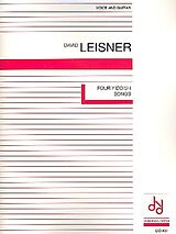 David Leisner Notenblätter 4 yiddish songs for voice and guitar