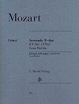 Wolfgang Amadeus Mozart Notenblätter Serenade B-Dur KV361