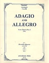 Arcangelo Corelli Notenblätter Adagio and Allegro from
