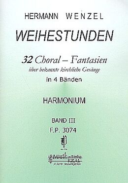 Hermann Wenzel Notenblätter Weihestunden Band 3 (Nr.17-24)