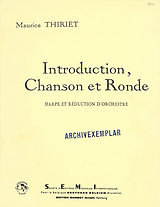 Maurice Thiriet Notenblätter Introduction, chanson et ronde