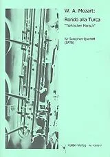Wolfgang Amadeus Mozart Notenblätter Rondo alla turca für 4 Saxophone (SATB)