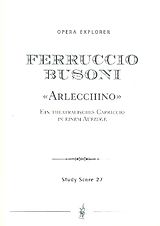 Ferruccio Busoni Notenblätter Arlecchino Theatralisches