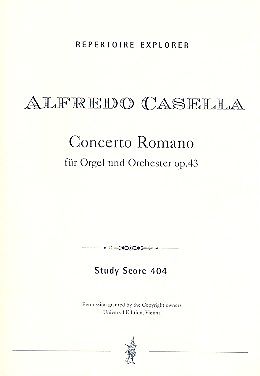 Alfredo Casella Notenblätter Concerto Romano op.43