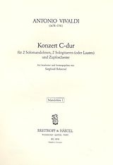 Antonio Vivaldi Notenblätter Konzert C-Dur für 2 Solomandolinen