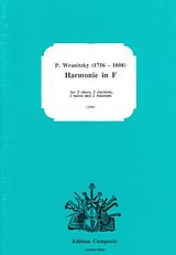 Paul Wranitzky Notenblätter Harmonie in F für 2 Oboen