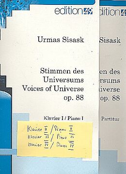 Urmas Sisask Notenblätter Stimmen des Universums op.88