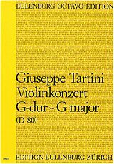 Giuseppe Tartini Notenblätter Konzert G-Dur D80