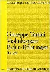 Giuseppe Tartini Notenblätter Konzert B-Dur D123
