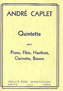 André Caplet Notenblätter Quintett