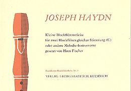 Franz Joseph Haydn Notenblätter Kleine Blockflötenstücke für 2