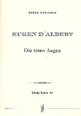 Eugen d' Albert Notenblätter Die toten Augen Oper