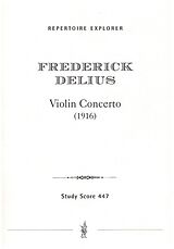 Frederick Delius Notenblätter Konzert für Violine und Orchester