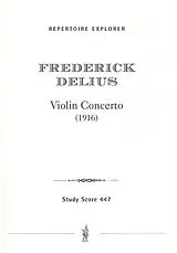 Frederick Delius Notenblätter Konzert für Violine und Orchester
