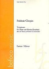 Frédéric Chopin Notenblätter Variationen über ein Thema aus
