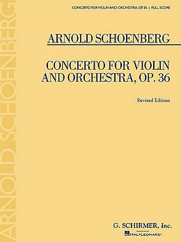 Arnold Schönberg Notenblätter Concerto op.36
