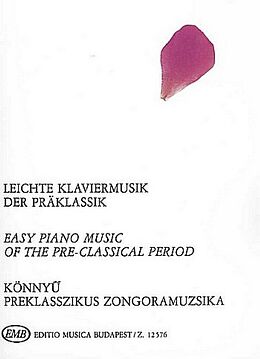  Notenblätter Leichte Klaviermusik der Präklassik