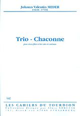 Johann Valentin Meder Notenblätter Trio-Chaconne