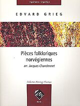 Edvard Hagerup Grieg Notenblätter Pièces folkloriques norvégiennes