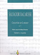 Salvador Bacarisse Notenblätter Concertino a minor op.72