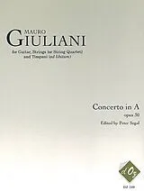 Mauro Giuliani Notenblätter Concerto A major op.30