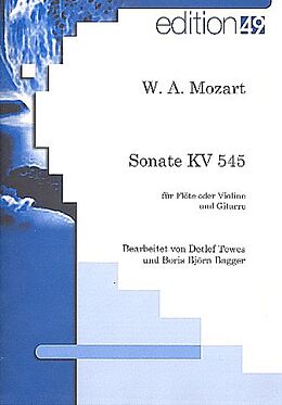 Wolfgang Amadeus Mozart Notenblätter Sonate KV545 für Klavier für